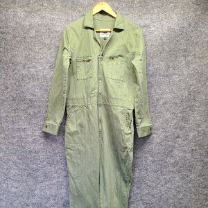Lee Union Alls in Herringbone Army Green Large